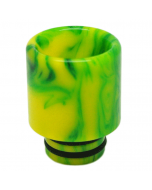Tall 510 Resin Drip tip - Marble - Light Green/Yellow