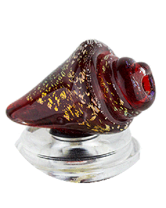 Glass Shell Drip Tip - Red