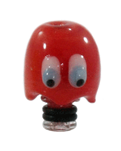 Glass Puckman Ghoul Drip Tip - Red