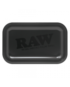 RAW Murdered Matte Black Metal Rolling Tray - Small