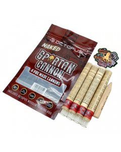 Octopus Naked Pre Roll Cannon - 4 Pack Refill - Spartan