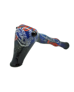 Hammer Bubbler Pipe - Blue & Red_01