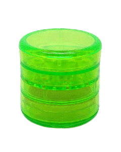 45mm 5 Part Acrylic Sifter Grinder - Clear - Green