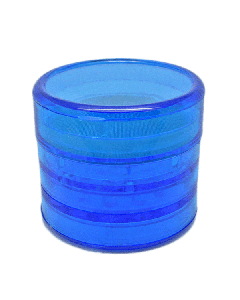 60mm 5 Part Acrylic Sifter Grinder-Blue