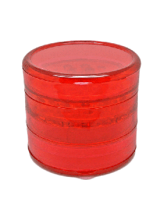 60mm 5 Part Acrylic Sifter Grinder-Red
