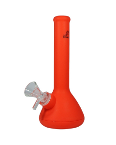 Bounce Silicone Skittles Bong - 18cm - Red