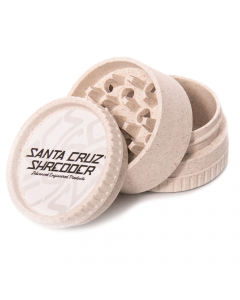 Santa Cruz Shredder Hemp Grinder - 3 Piece - White