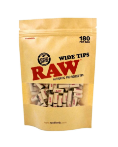 RAW Pre Rolled Wide Tips - 180 pack