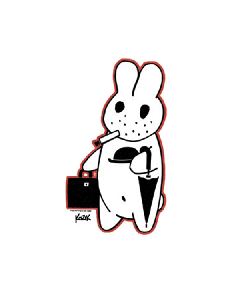 Vinyl Sticker - Kozik Busy Bunny
